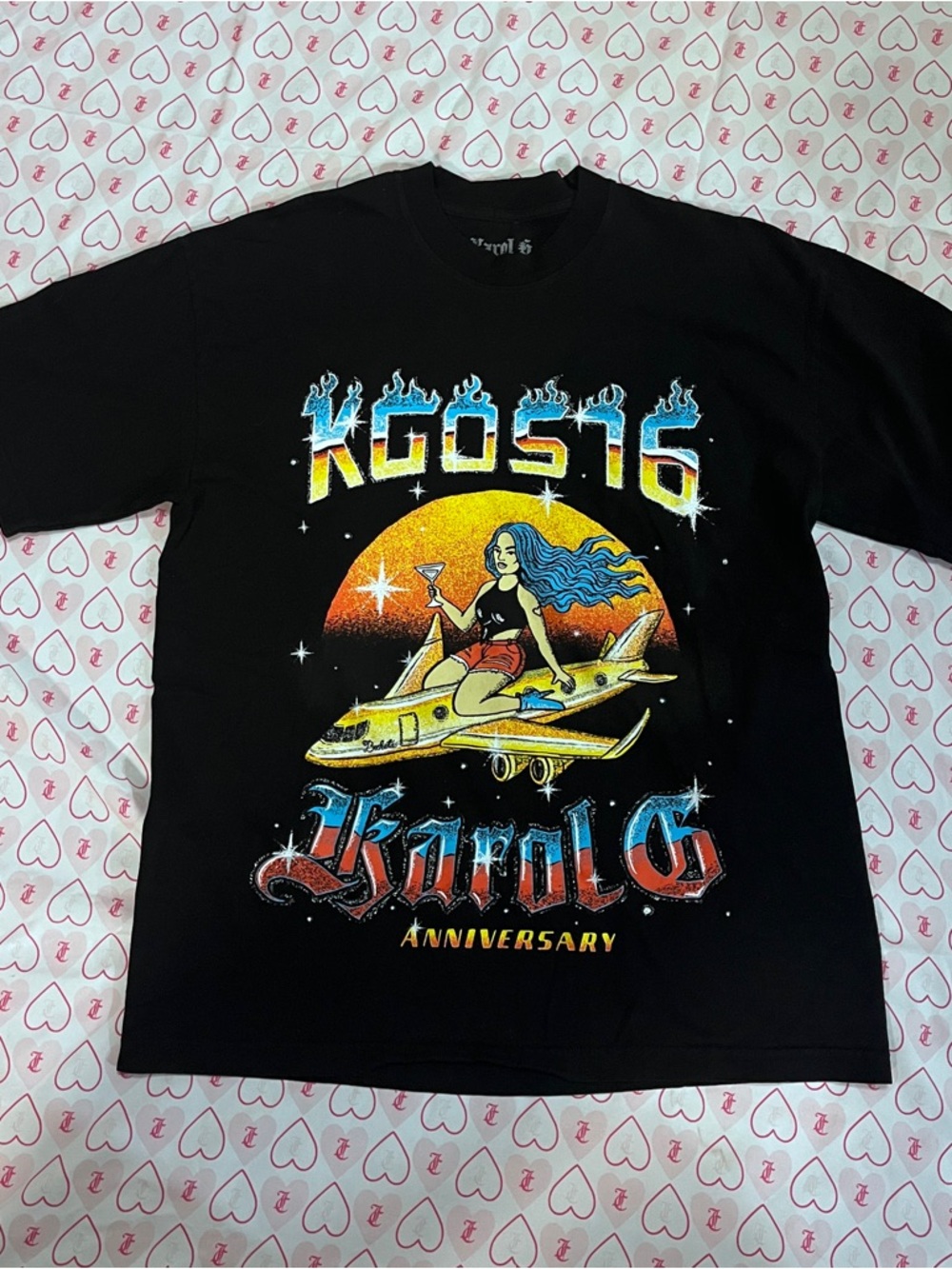 Karol G kgos16 Anniversary Tee - Black